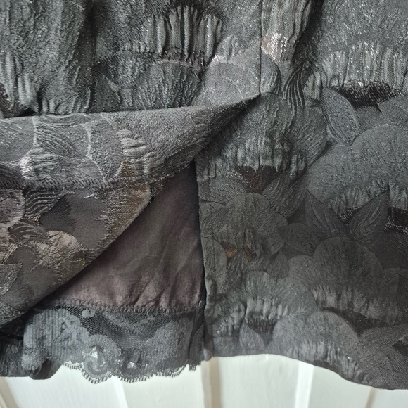 Trina Turk Elegant Metallic Fully Lined Mini Dress Black Sz 6 - Picture 7 of 10